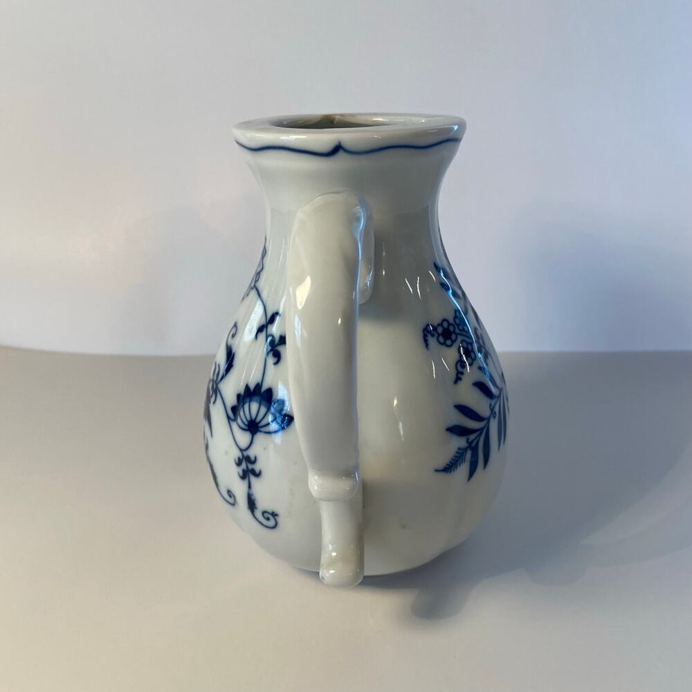 Blue Danube Pitcher No Lid Small Chip Inside Rim Displays Well Vintage Banner - Picture 5 of 16